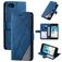 Mobigear Rhombus Housse iPhone SE (2020) Etui Porte-Monnaie - Bleu