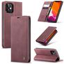 Caseme 013 Housse iPhone 12 Etui Porte-Monnaie - Rouge