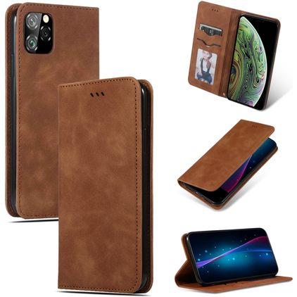 Mobigear Retro Slim Housse iPhone 11 Pro Etui - Marron