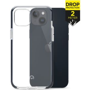 Mobilize Shatterproof Coque iPhone 14 Plus Coque arrière Rigide Anti-Chocs - Transparent / Noir