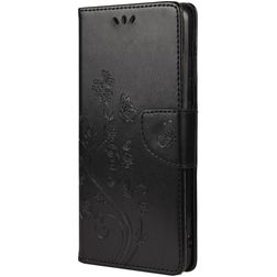 Mobigear Flowers Housse Samsung Galaxy A53 Etui Porte-Monnaie - Noir
