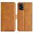 Mobigear Slim Magnet Housse Motorola Moto E13 Etui Porte-Monnaie - Cognac