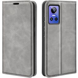 Mobigear Retro Slim Housse Realme GT Neo 3 Etui Porte-Monnaie - Gris