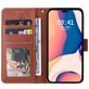 Mobigear Wallet Housse iPhone 14 Pro Max Etui Porte-Monnaie - Marron