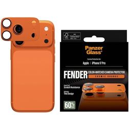 PanzerGlass FENDER iPhone 17 Pro Aluminium Protection caméra - Compatible coque - Cosmic Orange