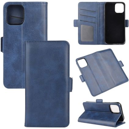 Mobigear Slim Magnet Housse iPhone 12 Pro Max Etui Porte-Monnaie - Bleu