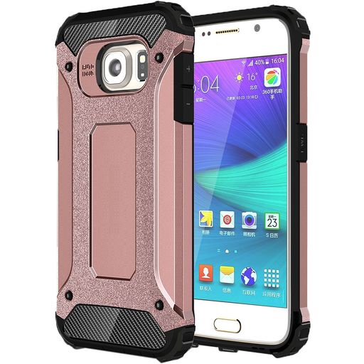 Mobigear Outdoor Coque Samsung Galaxy S6 Coque arrière Rigide Anti-Chocs - Rose doré