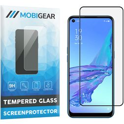 Mobigear Premium OPPO A53 Verre trempé Protection d'écran - Compatible Coque - Noir