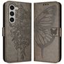 Mobigear Butterfly Housse Samsung Galaxy Z Fold 6 Etui Porte-Monnaie - Gris