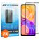 Mobigear Premium Realme 8 Verre trempé Protection d'écran - Compatible coque - Noir (Lot de 2)
