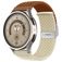 Mobigear Braided Dual Bracelet Nylon Smartwatch Fermeture à pince - Connexion universelle de 22 mm - Marron / Lumière stellaire