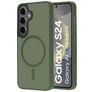 Mobiparts Hardcover Coque Samsung Galaxy S24 MagSafe Coque arrière Rigide - Satin Green
