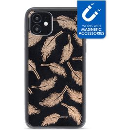 My Style Magneta Coque iPhone 12 Mini Coque arrière en TPU Souple - Golden Feathers