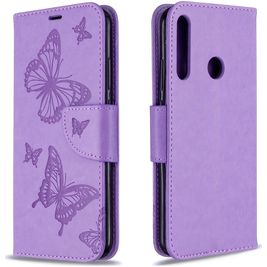 Mobigear Butterfly Housse Huawei P40 Lite E Etui Porte-Monnaie - Violet