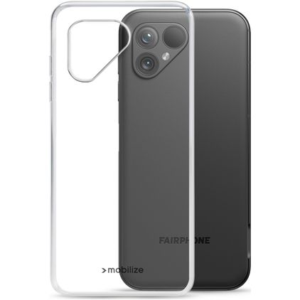 Mobilize Gelly Coque Transparente Fairphone 5 Coque arrière en TPU Souple - Transparent
