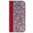 Mobigear Croco Glitter Housse Motorola One Power Etui Porte-Monnaie - Rouge