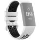Mobigear Sport Plus Buckle Bracelet Silicone Fitbit Charge 4 Fermeture boucle ardillon - Blanc / Bleu