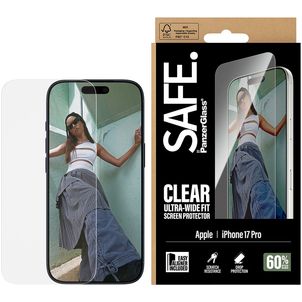 SAFE by PanzerGlass Ultra-Wide-Fit iPhone 17 Pro Verre trempé Protection d'écran - Compatible Coque