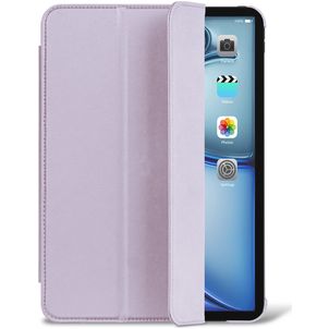 Decoded Textured Slim Coque iPad Air 5 (2022) Etui en Silicone Souple - Lavande