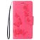 Mobigear Butterfly Housse iPhone SE (2020) Etui Porte-Monnaie - Magenta
