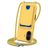 Mobigear Lanyard Card iPhone 17 Silicone Coque avec cordon et porte-cartes - Jaune