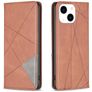 Mobigear Rhombus Slim Housse iPhone 15 Etui - Marron