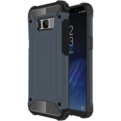 Mobigear Outdoor Coque Samsung Galaxy S8 Coque arrière Rigide Anti-Chocs - Bleu Marin