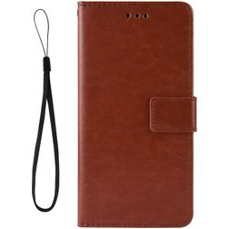 Mobigear Wallet Housse Motorola One Vision Etui Porte-Monnaie - Marron
