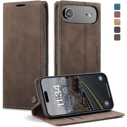 CaseMe 013 Housse iPhone Air Etui Porte-Monnaie - Coffee