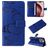 Mobigear Butterfly Housse iPhone 16 Pro Etui Porte-Monnaie - Bleu