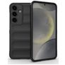 Mobigear Bumpy Coque Samsung Galaxy S25 Coque arrière en TPU Souple - Noir