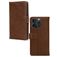 Mobilize Wallet Housse iPhone 15 Pro Etui en Cuir Véritable Porte-Monnaie - Marron