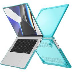 Mobigear Shockproof MacBook Pro 14 Pouces (2021-2024) Coque - Bleu - Model A2442 / A2779 / A2918 / A2992 / A3401