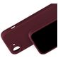 Mobiparts Coque iPhone 16e Coque arrière en Silicone - Plum Red