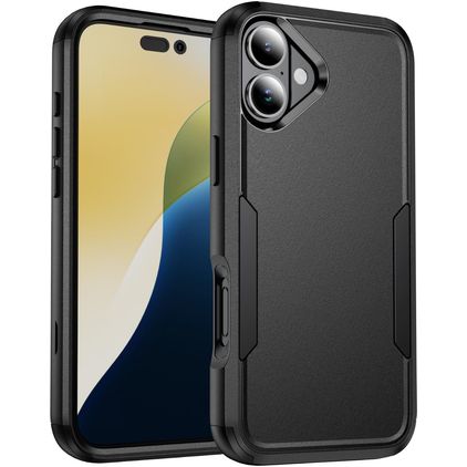 Mobigear Ultra Tough Coque iPhone 17 Coque arrière Rigide Anti-Chocs - Noir