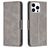 Mobigear Excellent Housse iPhone 16 Pro Max Etui Porte-Monnaie - Gris