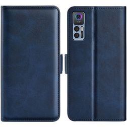 Mobigear Slim Magnet Housse TCL 30 Etui Porte-Monnaie - Dark Blue