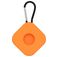 Mobigear Square Key Coque Apple AirTag Porte-clés en Silicone Souple - Orange