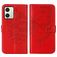 Mobigear Butterfly Housse Motorola Moto G54 Etui Porte-Monnaie - Rouge