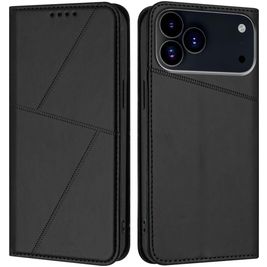 Mobigear Frosted Flip Housse iPhone 17 Pro Etui Porte-Monnaie - Noir