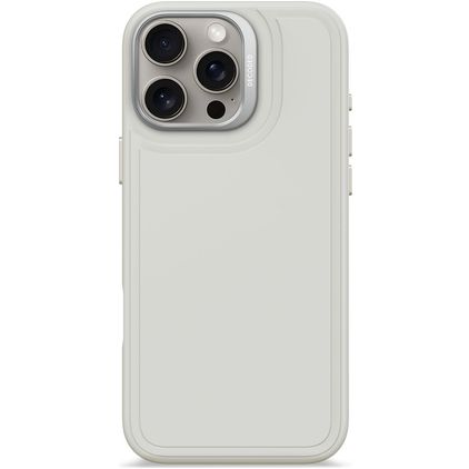 Decoded Stacks Coque iPhone 16 Pro Max MagSafe Coque arrière en Silicone - Stone Grey