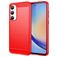 Mobigear Brushed Slim Coque Samsung Galaxy A35 Coque arrière en TPU Souple - Rouge