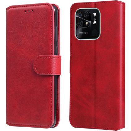 Mobigear Wallet Housse Xiaomi Redmi 10C Etui Porte-Monnaie - Rouge