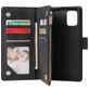 Mobigear Zipper Housse Samsung Galaxy A71 Etui Porte-Monnaie - Noir