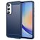 Mobigear Brushed Slim Coque Samsung Galaxy A35 Coque arrière en TPU Souple - Bleu