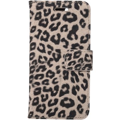 Mobigear Leopard Housse iPhone SE (2020) Etui Porte-Monnaie - Marron
