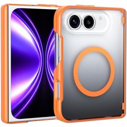 Mobigear Crystal iPhone Duo MagSafe Plastique rigide Coque arrière - Orange