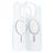 Otterbox React Coque Transparente iPhone 16 Pro Max MagSafe Coque arrière Rigide Anti-Chocs - Transparent