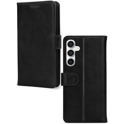 Mobilize Wallet Housse Samsung Galaxy S23 FE Etui en Cuir Véritable Porte-Monnaie - Noir