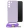 Mobilize Lanyard Gelly Samsung Galaxy S22 Coque avec cordon en TPU Souple - Pastel Purple